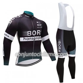 Conjunto Maillot + Culotte largo con tirantes 2017 Bora-Hansgrohe Mujer N001